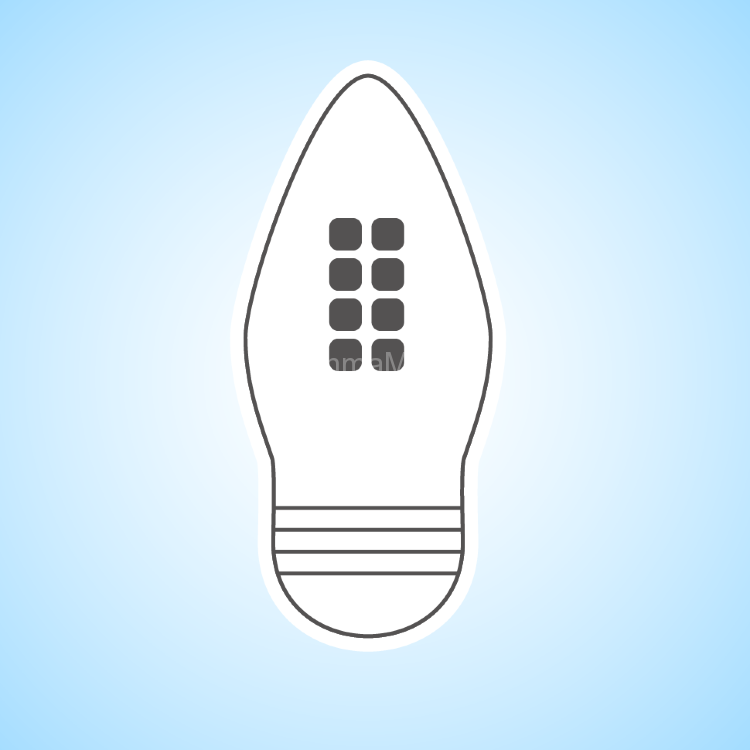 Лампа светодиодная в форме свечи Е27